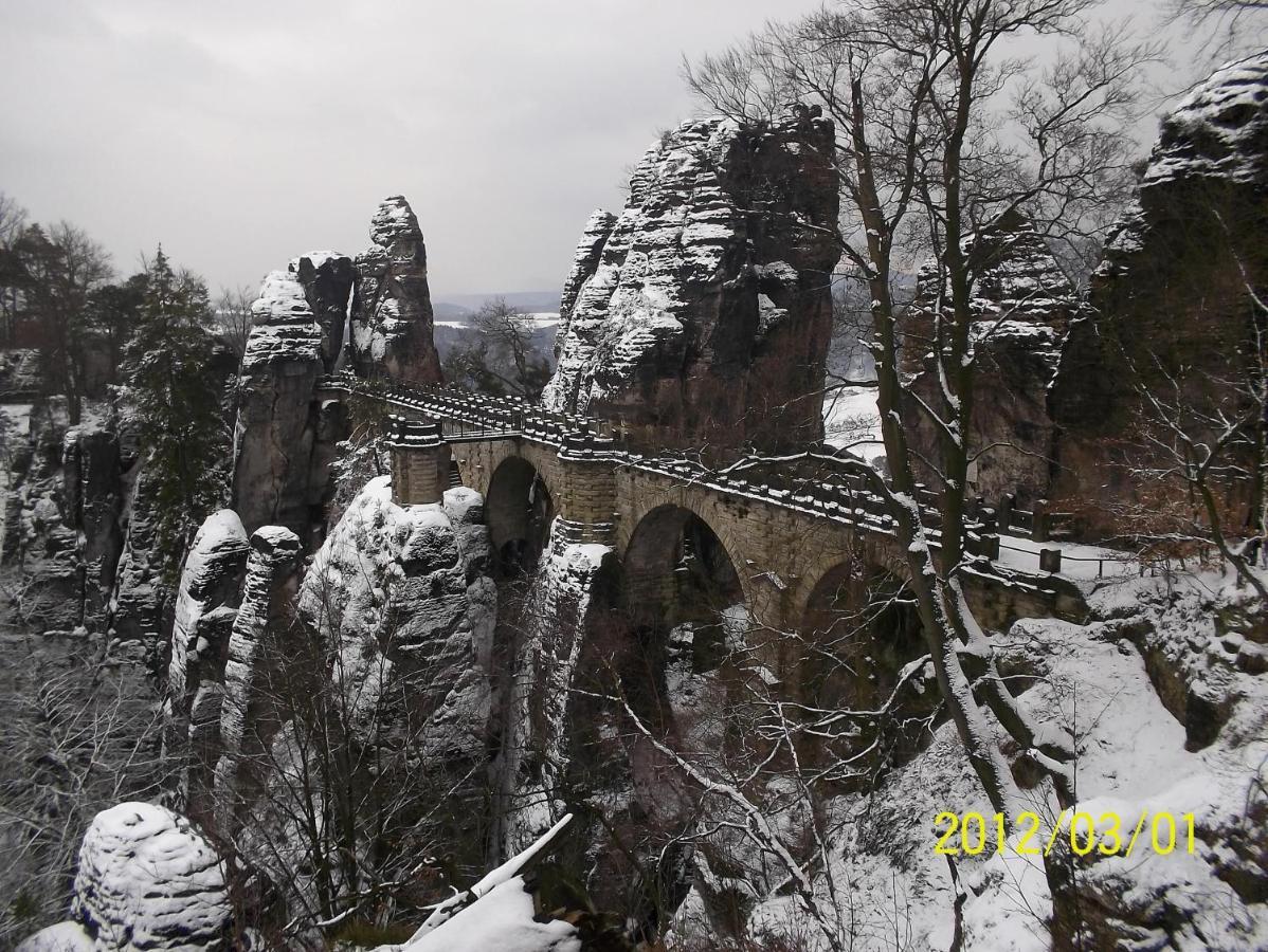 Ferienwohnung Zum Lilienstein Bad Schandau Zewnętrze zdjęcie